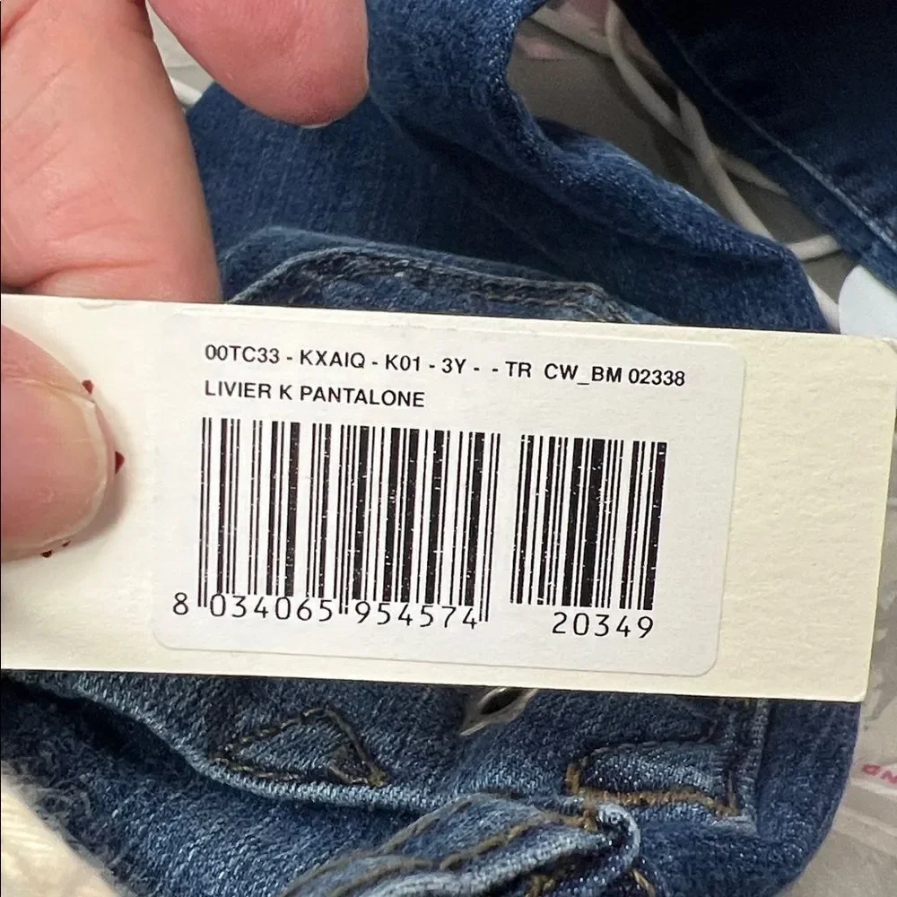 Diesel Kids Livier Stretch Super Slim blue jeans size 3 NWT